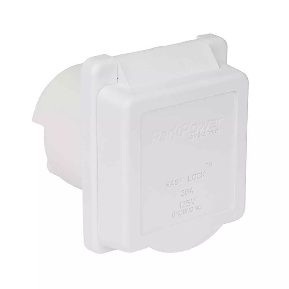 Weekender by ParkPower Electrical Inlet, 30 Amp White Inlet