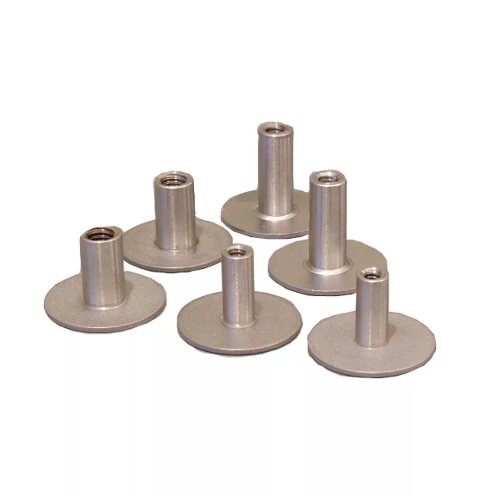 Weld Mount .75 ” Tall Stainless Standoff Through Thread w/5/16 ” x 8 Threads – Qty. 6 51618122