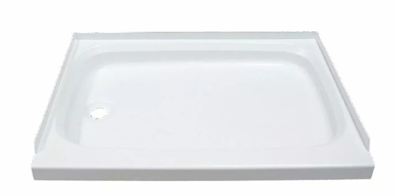 White 24X36 Left-Hand Shower Pan