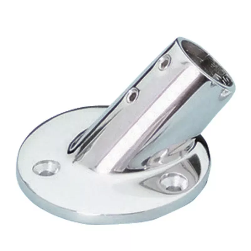 Whitecap 6014C 7/8 ” -45 Degree Round Base S.S.