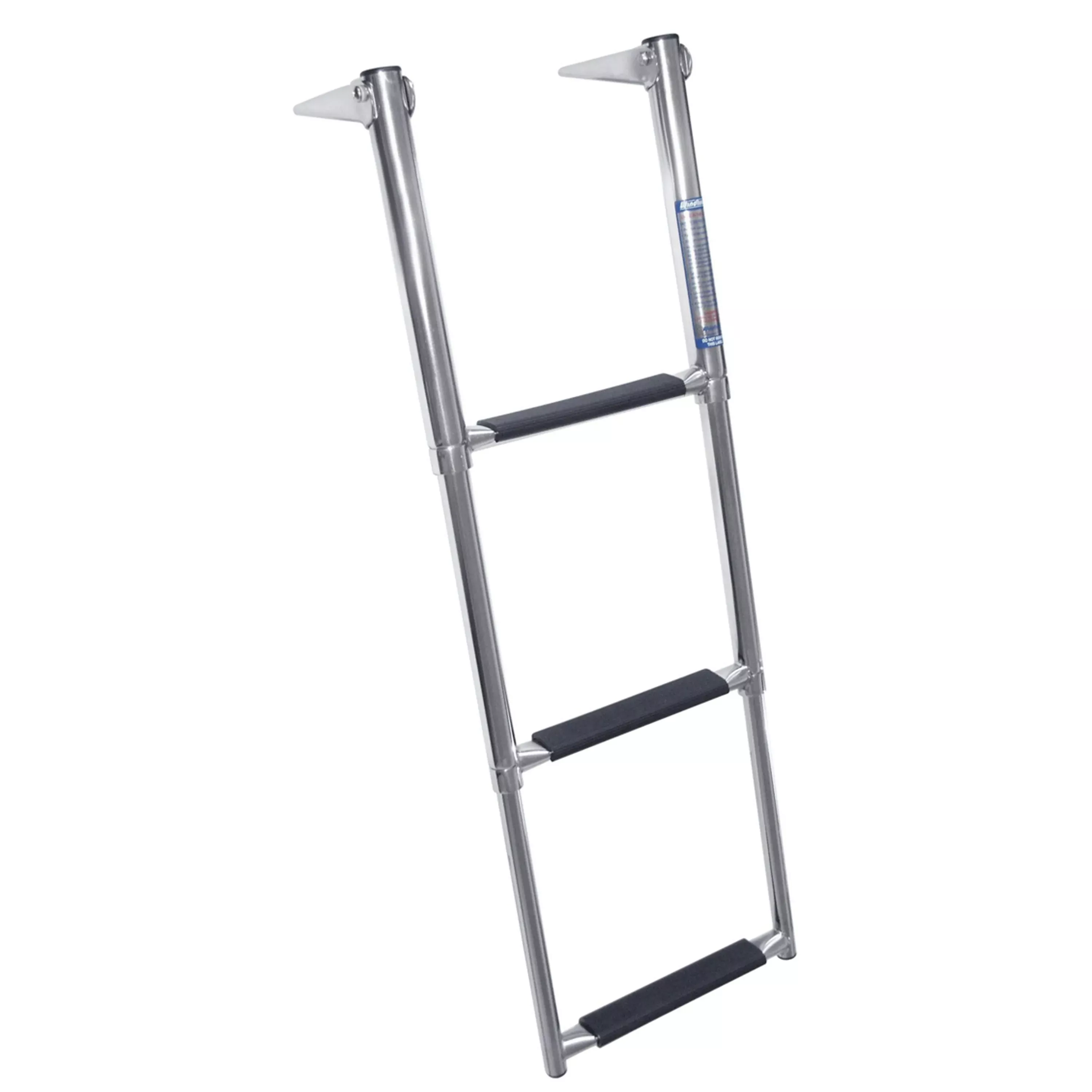 Windline TDL-3X Over Platform Telescoping 3-Step Ladder – Stainless Steel Steps