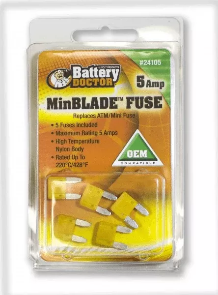 Wirthco 24105 Mini Blade Fuse-5 Amp