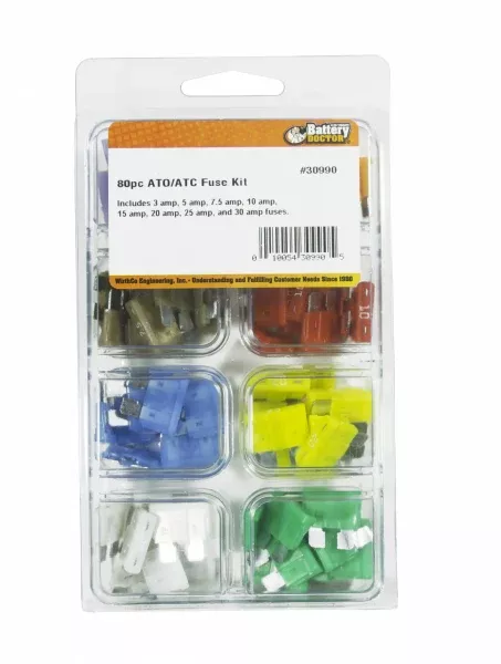 WirthCo ATO/ ATC Fuse Assortment - Pack Of 80 – 30990