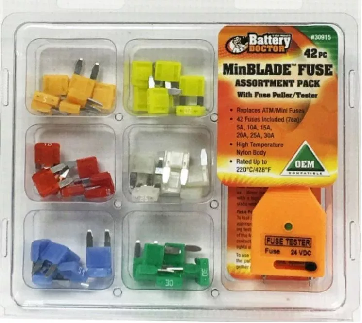 WirthCo Blade Fuse Assortment - Pack Of 42 – 30915
