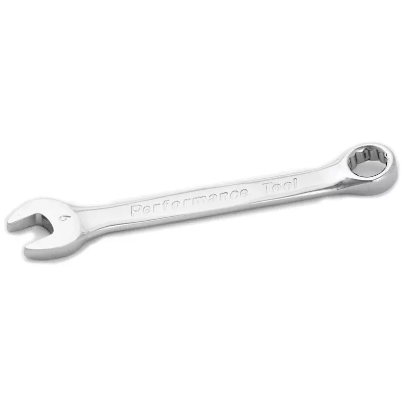 Wrench Performance Tool W30009 Combination, 9 Millimeter, Chrome Plated, Chrome Alloy Steel