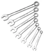 Wrench Performance Tool W30200 Combination, 10 Millimeter/ 12 Millimeter/ 13 Millimeter/ 14 Millimeter/ 15 Millimeter/ 16 Millimeter/ 18 Millimeter, Chrome Plated, Chrome Alloy Steel