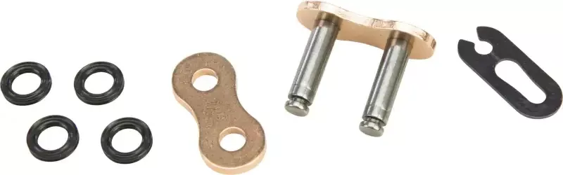 X Ring Clip Master Link 525 Gold