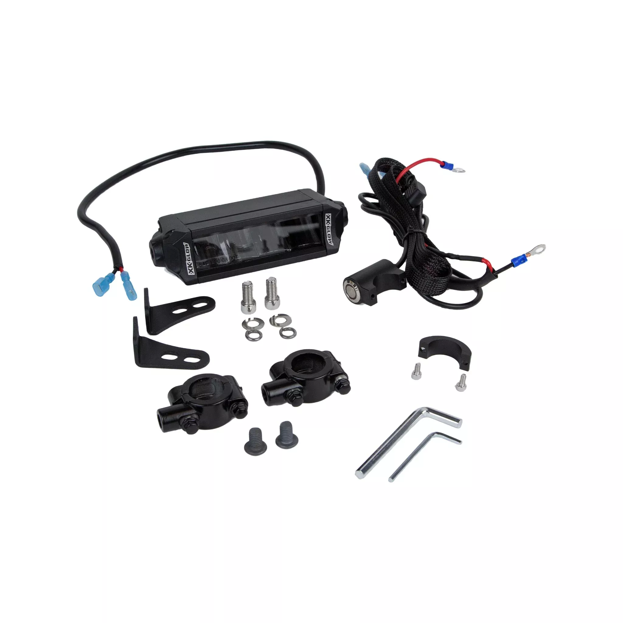 XK GLOW MOTORCYCLE HEADLIGHT KIT 7/8" HANDLEBARS - 653-0179