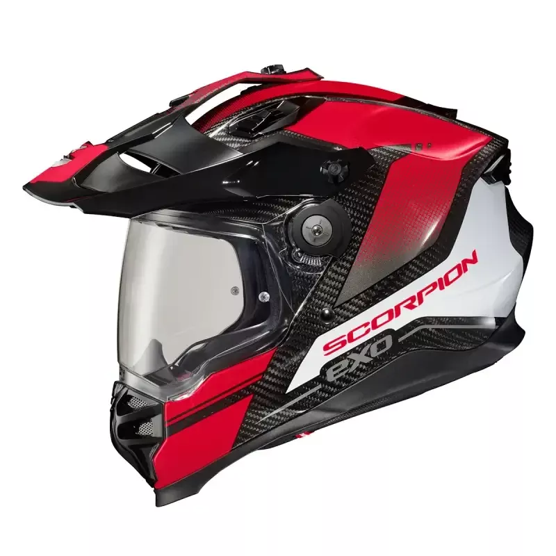 XT9-1074 Scorpion Exo Xt9000 Carbon Full-Face Helmet Trailhead Dark Red Md