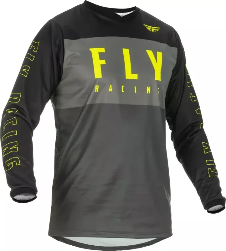 Youth F 16 Jersey Grey/Black/Hi Vis Ym