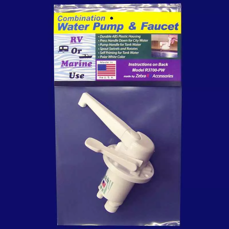 Zebra RV Manual Fresh Water Hand Pump - Swivel Spout – R3700-PW