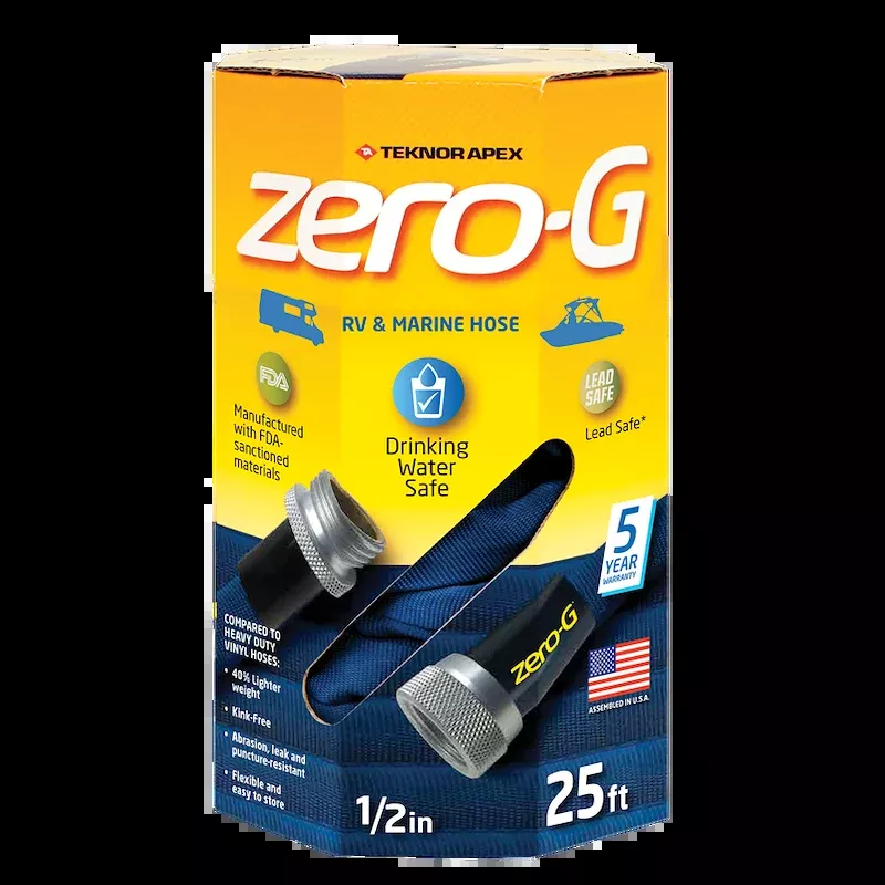 Zero-G™ 1/2" x 25' Drinking Water Hose for RVs and Boats